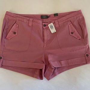 Torrid purple twill military shorts